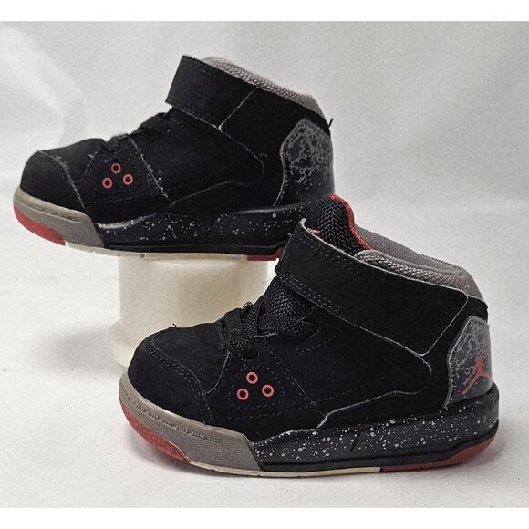 Nike Air Jordans Flight Origin Toddler Size 5C Black Red 602670-003 - Picture 1 of 8